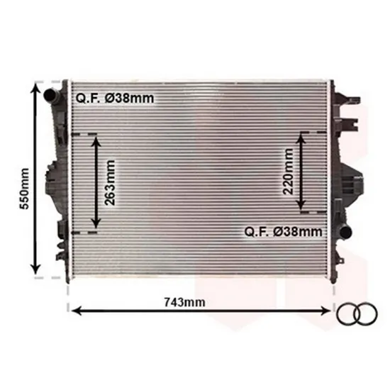 Radiator Motor PORSCHE CAYENNE 92A 2010-> Radiator apa 3.0/3.6 TSI/TFSI/HYBRID benzina 2015-> Perioada 2015 2016 2017 2018