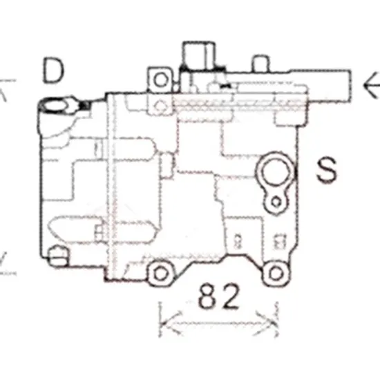 Compresor aer conditionat TOYOTA PRIUS 3 2008->2020 1.8 Hybrid 100KW 136CP , pentru motor 2ZR-FXE perioada 2008 2009 2010 2011 2012 2013