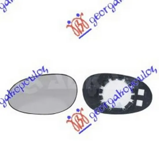 Sticla Oglinda SMART FORTWO cupe 450 2004->2007 Geam oglinda ext, stanga, cromat Perioada 1998 1999 2000 2001 2002 2003 2004 2005 2006 2007