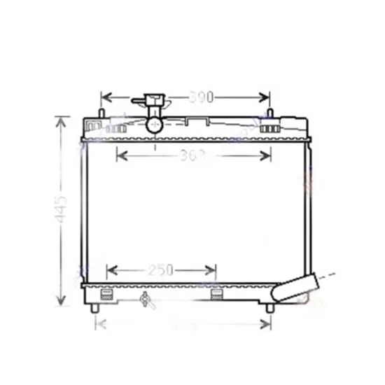 Radiator Motor TOYOTA VERSO S 2011->2015 Radiator apa benzina 1.33VVT-I 73/74KW Perioada 2011 2012 2013 2014 2015