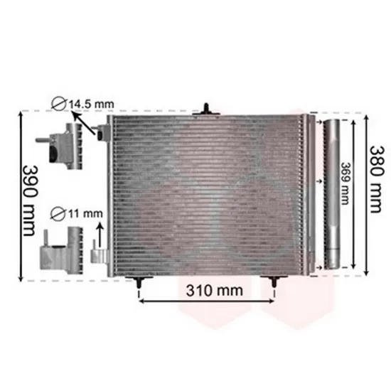 Radiator Aer Conditionat CITROEN C3 III 2016-> Radiator aer conditionat 2005-> benzina/ diesel (42x37) 3 suporti Perioada 2016 2017 2018 2019 2020 2021 2022