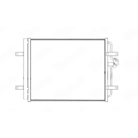 Radiator Aer Conditionat VW GOLF 7 2012->2020 Radiator condensator aer conditionat electric (580x441) (NISSENS) Perioada 2016 2017 2018 2019
