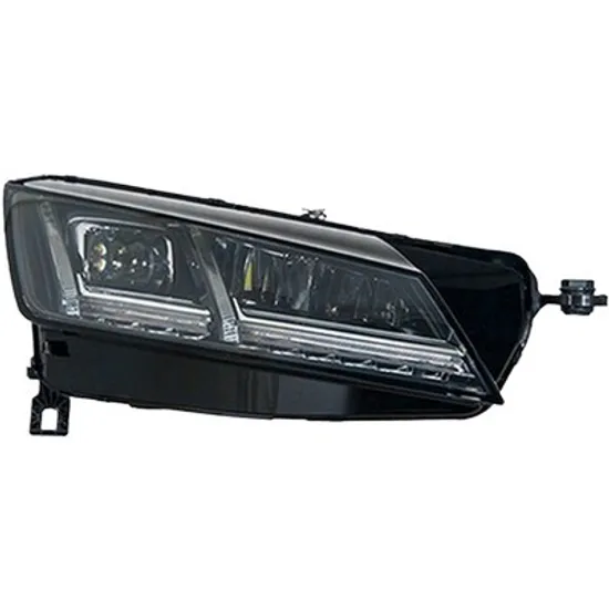 Far dreapta AUDI TT 2014-> perioada 2014 2015 2016 2017 2018 2019 fara motor reglaj, fara unitate comanda LED pentru lumini de pozitie, semnal transparent, cu reglaj distanta iluminare automat, cu bec LED
