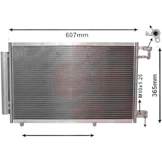 Radiator aer conditionat VW TIGUAN AD1 2016-> 2.0 TDI 4motion 176KW 240CP , pentru motor CUAA perioada 2016 2017,2018,2019 2020