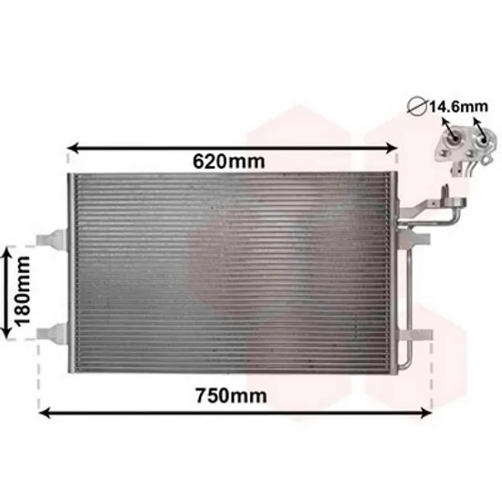 Radiator Aer Conditionat VOLVO S40 2 2004->2012 Radiator aer conditionat benzina/diesel 63x38 furtun intrare/iesire 14.4mm Perioada 2004 2005 2006 2007 2008 2009 2010