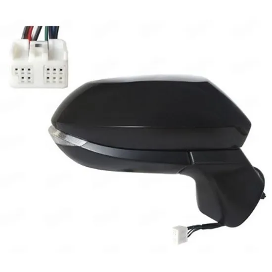 Oglinda TOYOTA YARIS CROSS 2020-> Oglinda exterioara electrica cu incalzire cu rabatare electrica pentru vopsit (cu semnal LED si senzor banda) (9 PIN) DREAPTA Perioada 2021 2022 2023 2024 2025