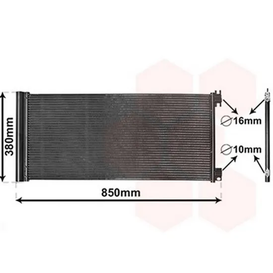 Radiator Aer Conditionat NISSAN VANETTE NV 300 2016-> Radiator aer conditionat 1 6 CDTi 78 8x35 6x1 6 Perioada 2016 2017 2018 2019 2020 2021 2022