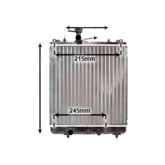 Radiator apa SUZUKI WAGON R 2005->2013 pentru 1.0, perioada 2000 2001 2002 2003 2004 2005 2006