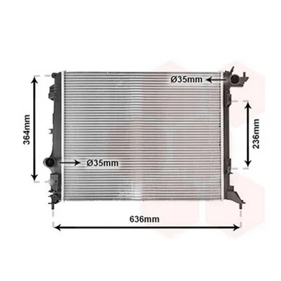 Radiator Motor RENAULT SCENIC 4 2016-> Radiator apa 1.6 dCi diesel (540x440x26) Perioada 2016 2017 2018 2019 2020 2021 2022