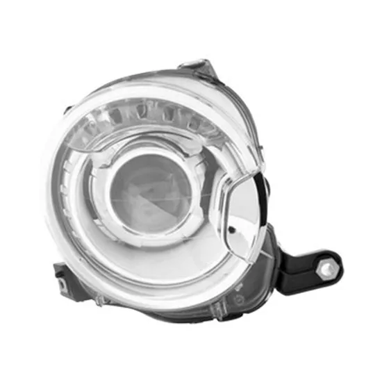 Far dreapta FIAT 500 2007->, 500 C 2009-> perioada 2009 2010 2011 2012 2013 2014 2015 pana la an de fabricatie 2015, fara motor reglaj, fara unitate de control Xenon, cu bec D1S tub descarcare gaze