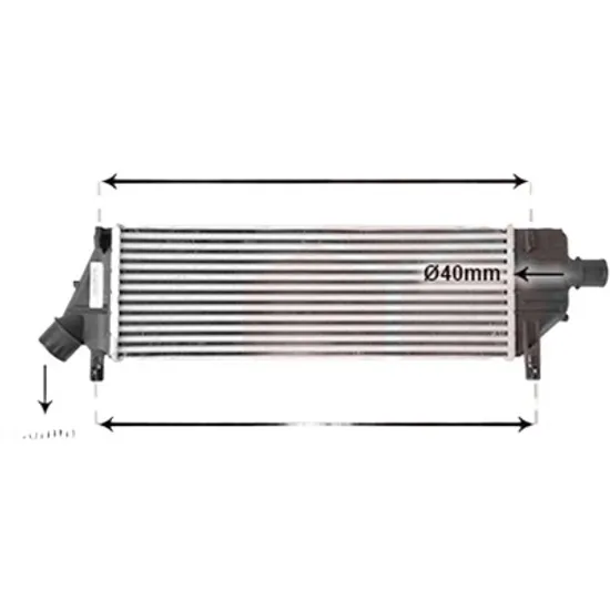 Intercooler NISSAN MICRA 3 2002->2010 pentru 1.5 dCi, perioada 2003 2004 2005 2006 2007 2008 2009 2010