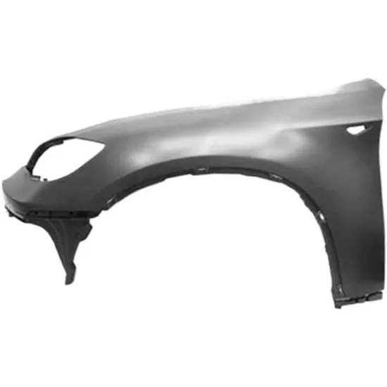 Aripa fata stanga BMW X6 E71 2007->2014 perioada 2010 2011 2012 2013 2014 fara sistem de spalare far, pentru vehicule cu sistem de spalare far, plastic, fara gauri pentru diuze spalare, cu semnal
