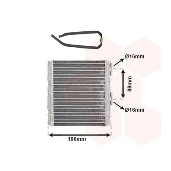 Radiator Incalzire NISSAN ALMERA TINO 1998->2006 Calorifer B +/-AC 150x188 Perioada 1995 1996 1997 1998 1999 2000
