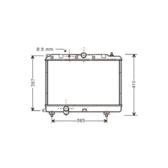 Radiator apa ROVER 25 1999->2005 2.0 iDT 74KW 101CP , pentru motor 20 T2N perioada 1999 2000,2001,2002,2003,2004 2005