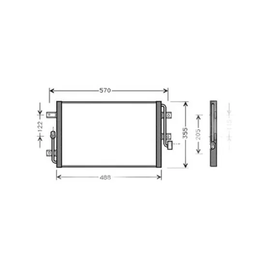 Radiator Aer Conditionat FIAT ALBEA 178 1996-> Radiator aer conditionat 1,6 benzina (44,8x35x25) 2003 -> Perioada 2002 2003 2004 2005 2006 2007 2008 2009 2010 2011 2012