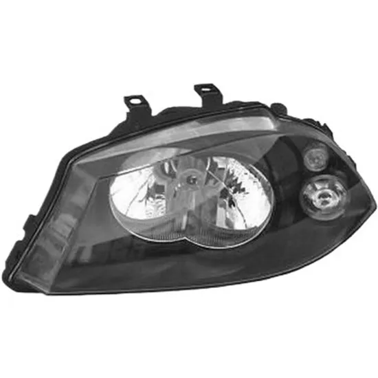 Far stanga SEAT CORDOBA 2002->, IBIZA 3 2003->2009 perioada 2002 2003 2004 2005 2006 fara motor reglaj, semnal galben, cu reglaj electric, cu bec H4