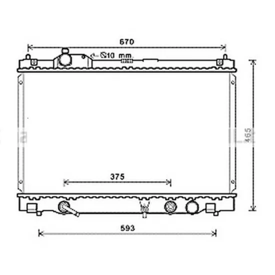 Radiator apa LEXUS IS 2 2005->2013 pentru IS F, perioada 2007 2008 2009 2010 2011 2012 2013