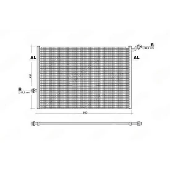 Radiator Motor MERCEDES E-CLASS W213 2016-> Radiator suplimentar 2.0 benzina - 2.0 diesel (680x445) Perioada 2016 2017 2018 2019 2020
