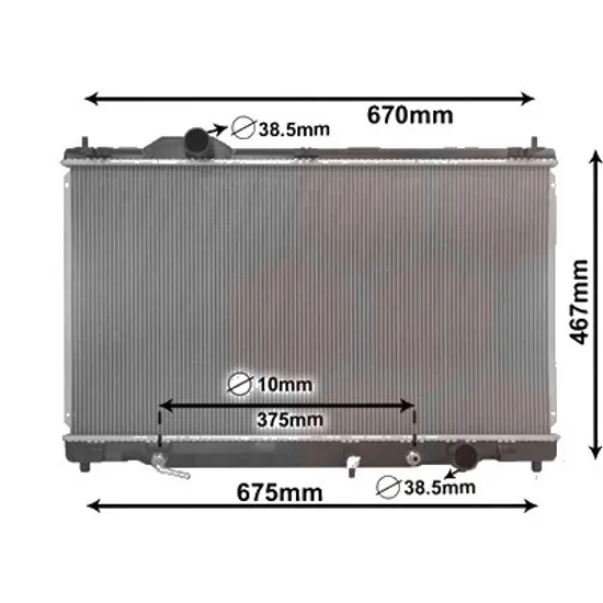 Radiator apa LEXUS GS 2005->2011 450h 218KW 296CP , pentru motor 2GR-FSE perioada 2006 2007,2008,2009,2010 2011
