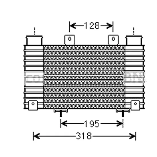 Intercooler FORD RANGER 2005->2012 pentru 2.5 TDCi 4x4, perioada 2006 2007 2008 2009 2010 2011 2012