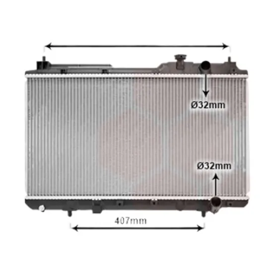 Radiator apa HONDA CR-V 1 1995->2002 pentru 2.0, perioada 1999 2000 2001 2002