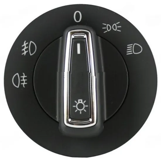 Comutator lumini SKODA RAPID 2011->2019 Buton comanda faruri cu Proiector (cromat) (10pin) Perioada 2011 2012 2013 2014 2015 2016 2017 2018 2019