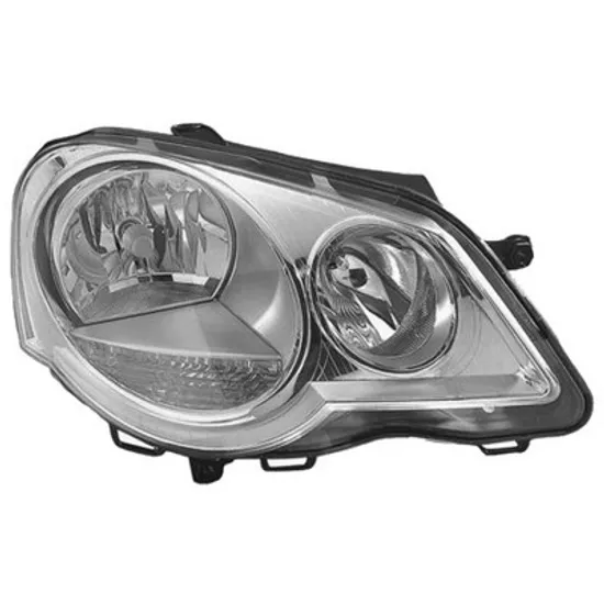 Faruri VW POLO 9N 2001->2012 Far reglaj electric HELLA dreapta Perioada 2005 2006 2007 2008 2009