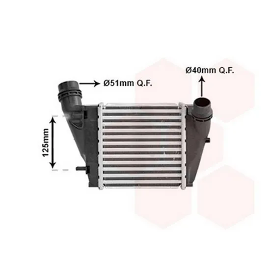 Intercooler RENAULT TWINGO 2 2007->2014 Radiator intercooler 1.5 DCi diesel (188x183x64) dublu QUICK FIT Perioada 2007 2008 2009 2010 2011 2012 2013