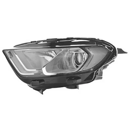 Far stanga FORD ECOSPORT 2012-> perioada 2013 2014 2015 2016 2017 2018 de la an de fabricatie 11/2017, cu motor reglaj, cromat, cu bec D5S, cu bec H1