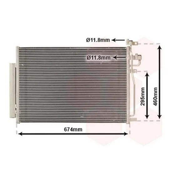 Radiator Aer Conditionat CHEVROLET CAPTIVA C100 2006-> Radiator aer conditionat 2,4 - 3,2 L - 2,2CDTi (64x45,5) Perioada 2006 2007 2008 2009 2010 2011 2012