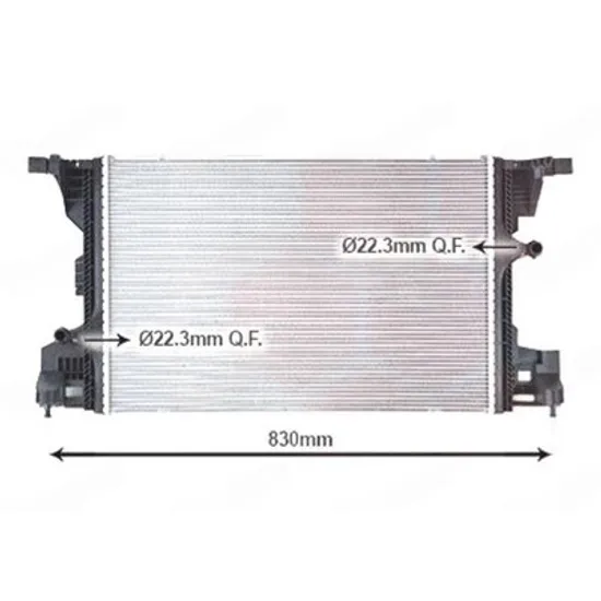Radiator Motor MERCEDES GLA H247 2020-> Radiator suplimentar benzina/diesel (632x423) Perioada 2020 2021 2022 2023 2024 2025