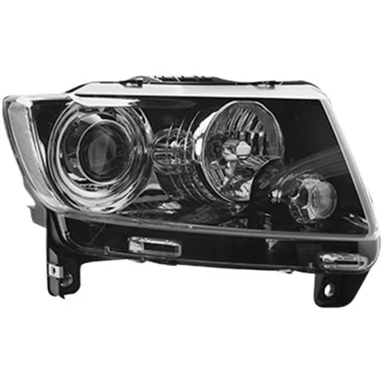 Far dreapta JEEP COMPASS 2006->2015 perioada 2010 2011 2012 2013 2014 2015 de la an de fabricatie 2014, cu motor reglaj, cu reglaj electric, cu bec H9