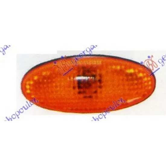 Semnalizator NISSAN ALMERA 2 2001->2006 Semnal lateral galben E Perioada 2000 2001 2002 2003 2004 2005 2006