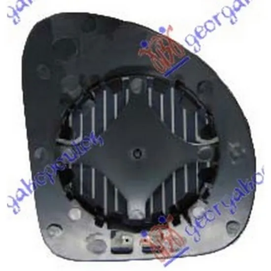 Sticla Oglinda FIAT MULTIPLA 1999-> Geam oglinda exterioara stanga, superior cu incalzire Perioada 1999 2000 2001 2002 2003 2004 2005 2006 2007 2008 2009 2010