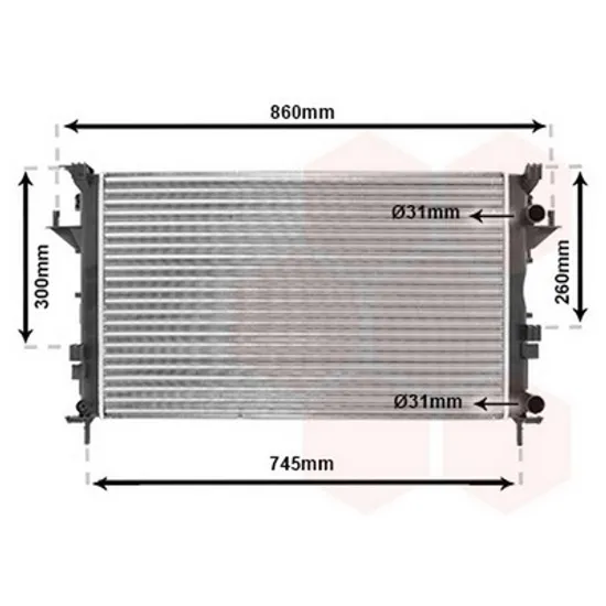 Radiator Motor RENAULT LAGUNA 2 2001->2007 Radiator apa pentru 2,0i 16V TURBO - 1,9 - 2,2DCi - 07 69x42 Perioada 2001 2002 2003 2004 2005 2006 2007