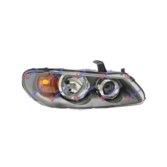 Faruri NISSAN ALMERA 2 2001->2006 Far dreapta cu reglaj, H7+H7, gri 10 02-02 07 Perioada 2002 2003 2004 2005 2006