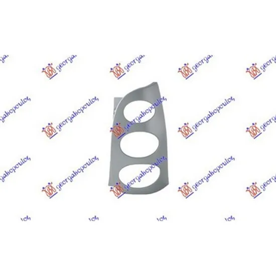 Ornament lampa spate SMART FORTWO cupe 450 2004->2007 Ornament lampa spate dreapta, argintiu Perioada 1998 1999 2000 2001 2002 2003 2004 2005 2006 2007