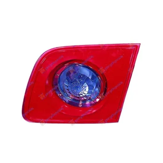 Stop Spate MAZDA 3 BK 2003->2009 Lampa spate dreapta, interioara, ptr Sedan (4 usi), rosu Perioada 2000 2001 2002 2003 2004 2005 2006 2007 2008 2009