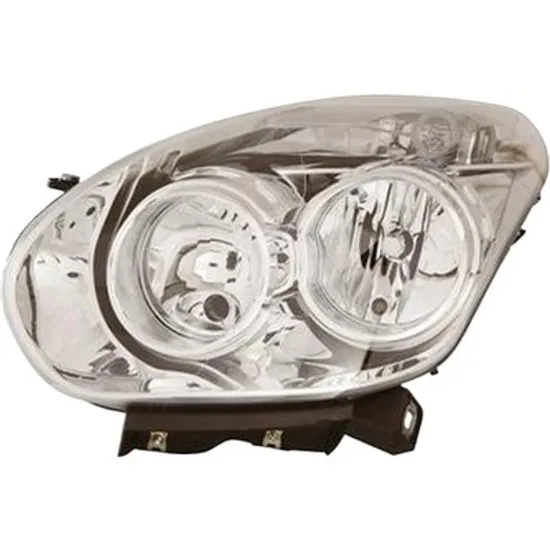 Far stanga FIAT DOBLO 263 2010-> perioada 2010 2011 2012 2013 2014 2015 pana la an de fabricatie 2015, cu motor reglaj, semnal transparent, cu reglaj electric, cu bec H7/H1