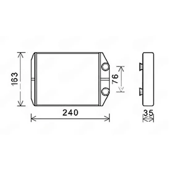 Radiator Incalzire RENAULT EXPRESS 2021-> Calorifer (190x155x26) Perioada 2021 2022 2023 2024 2025