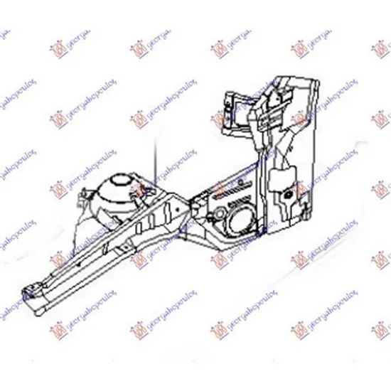 Aripa Interioara CHEVROLET LACETTI J200 2005-> Contraaripa fata dr Perioada 2005 2006 2007 2008 2009 2010 2011 2012