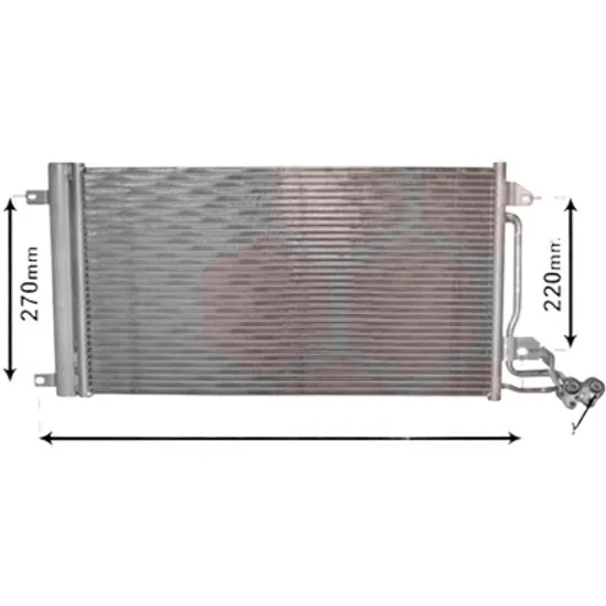 Radiator aer conditionat VW SHARAN 1995->2010 pentru 2.0 TDI, perioada 2005 2006 2007 2008 2009 2010