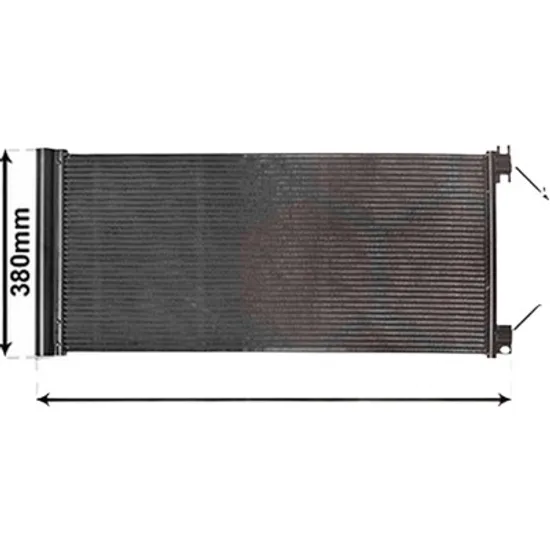 Radiator aer conditionat OPEL ASTRA G 1998->2009, ZAFIRA A 1999->2005 pentru 1.6, perioada 2000 2001 2002 2003 2004 2005