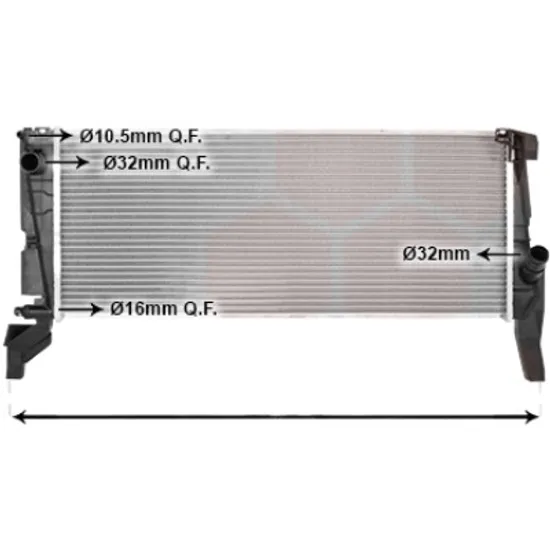 Radiator apa MINI MINI COOPER F56 2013-> pentru John Cooper Works GP, perioada 2020 2021 2022 2023 2024 2025