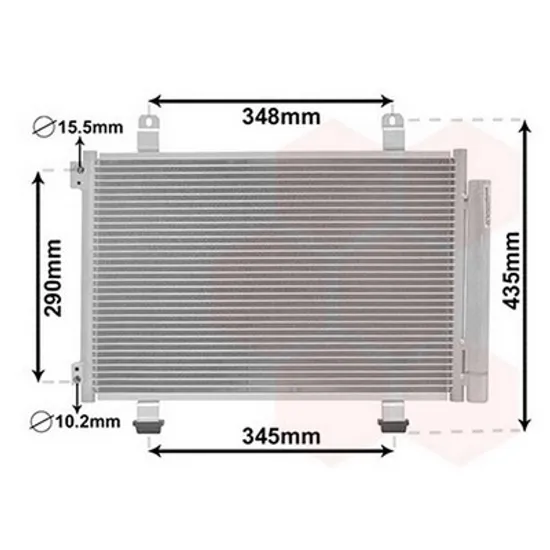 Radiator Aer Conditionat OPEL AGILA B 2008->2015 Radiator aer conditionat 50x32 5x1 6 Perioada 2008 2009 2010 2011 2012 2013 2014