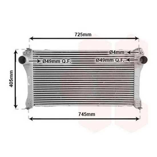 Intercooler TOYOTA AURIS / COROLLA E15 2006->2012 Radiator intercooler 2.0-2.2 D4D ->2009 Perioada 2006 2007 2008 2009 2010