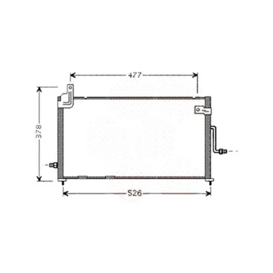Radiator aer conditionat VOLVO S60 2 2010->2018 pentru DRIVe / D2, perioada 2011 2012 2013 2014 2015