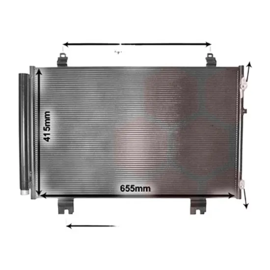 Radiator aer conditionat VW GOLF 7 2012->2020 2.0 TDI 81KW 110CP , pentru motor CRLD, CRVA, CYKB, DCYB, DEJB, DFGB perioada 2012 2013,2014,2015,2016 2017