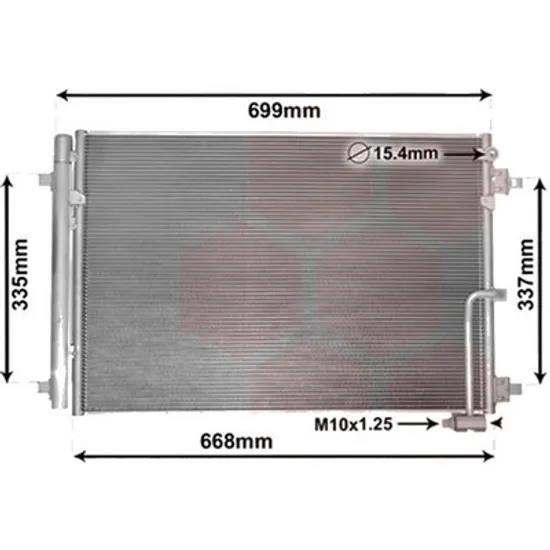 Radiator aer conditionat AUDI A4 Allroad B9 2016-> 2.0 TDI quattro 100KW 136CP , pentru motor DEUB perioada 2016 2017 2018