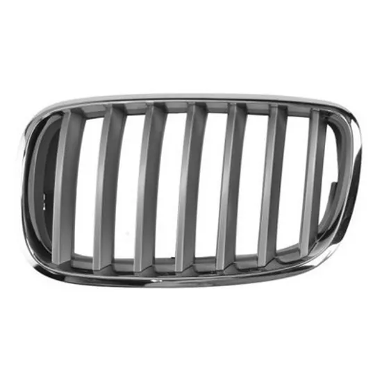 Grila Radiator BMW X5 E70 2006->2013 Grila radiator cromata - argintie stanga, Perioada 2007 2008 2009 2010 2011 2012 2013
